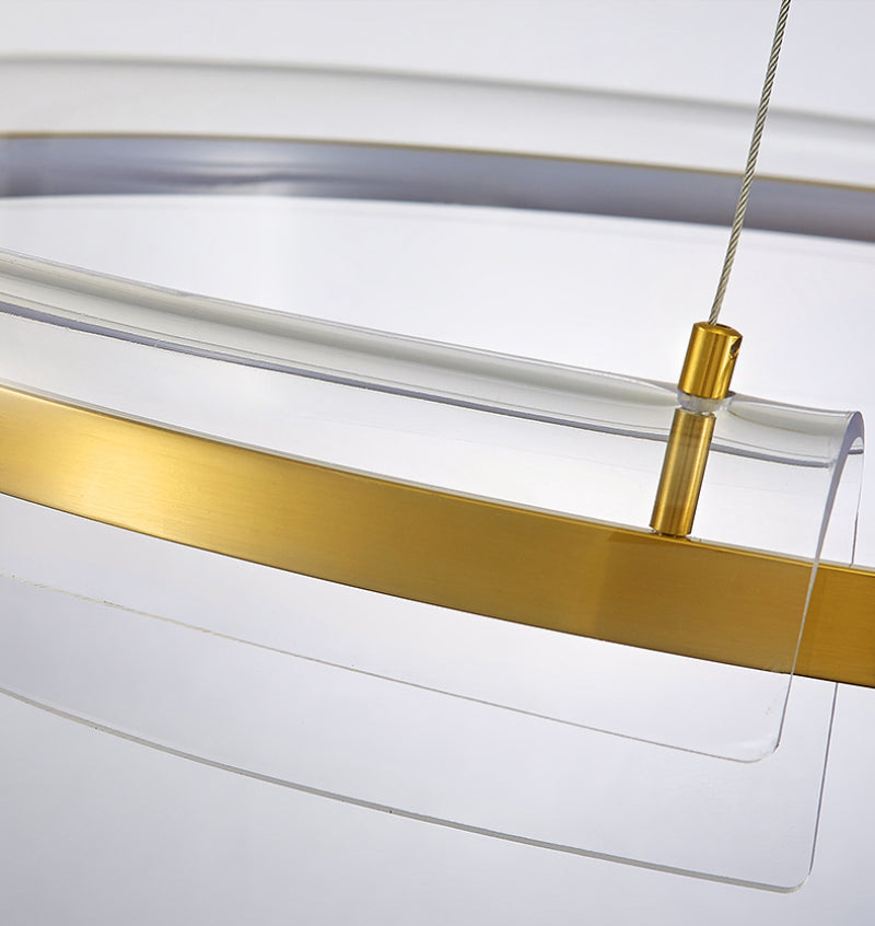 Modern Gold Ring Chandelier - Loonglight