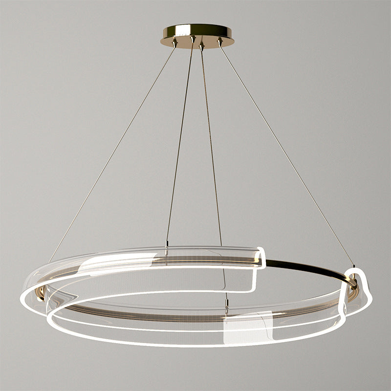 Modern Gold Ring Chandelier - Loonglight
