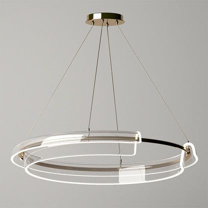 Modern Gold Ring Chandelier - Loonglight
