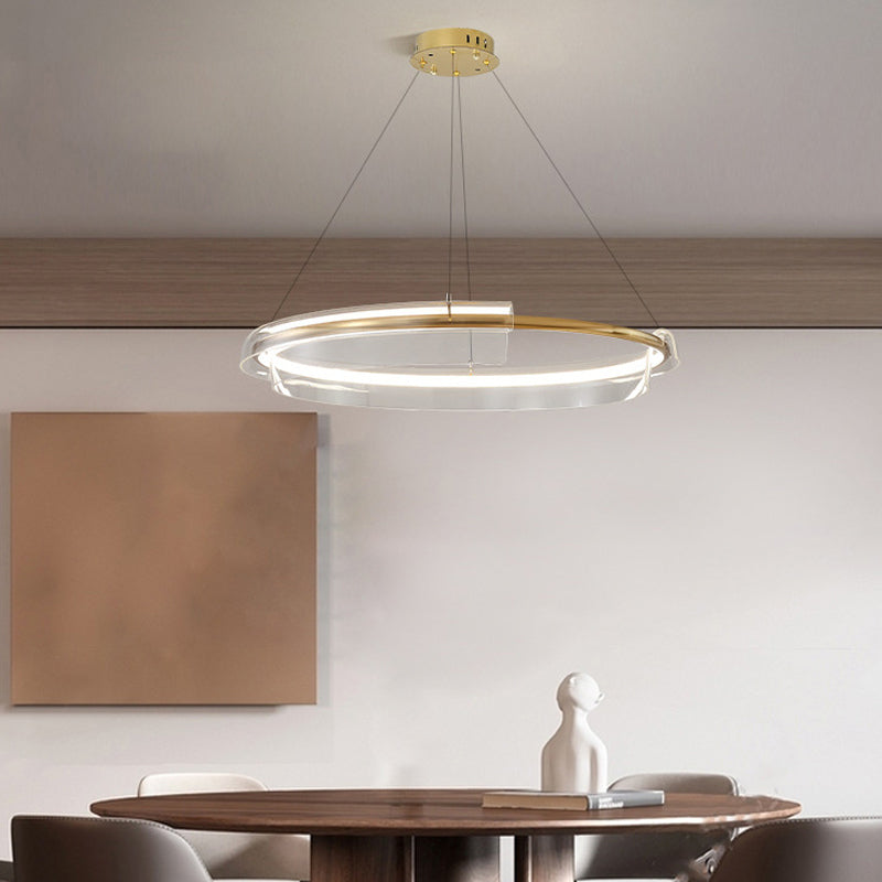 Modern Gold Ring Chandelier - Loonglight