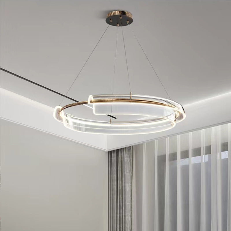 Modern Gold Ring Chandelier - Loonglight