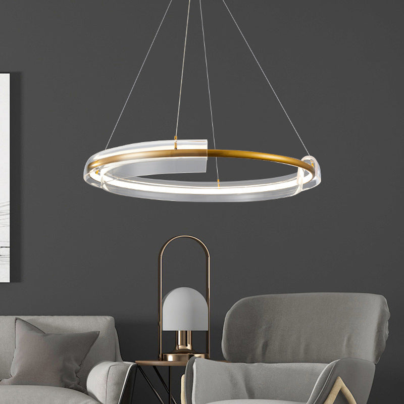 Modern Gold Ring Chandelier - Loonglight