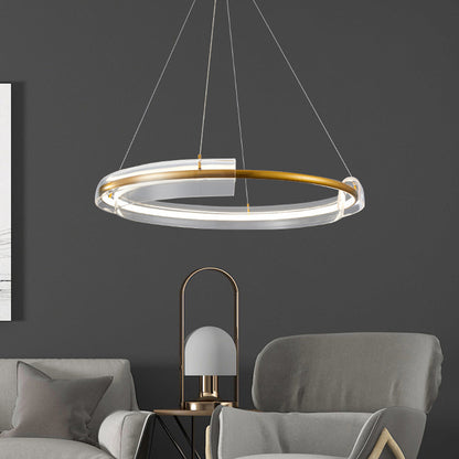 Modern Gold Ring Chandelier - Loonglight