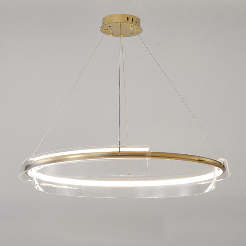 Modern Gold Ring Chandelier - Loonglight