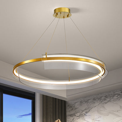 Modern Gold Ring Chandelier - Loonglight
