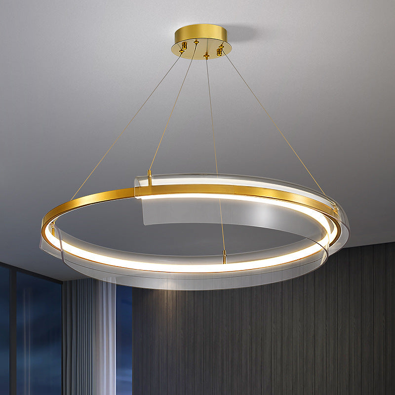 Modern Gold Ring Chandelier - Loonglight