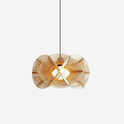 Golven Rattan Pendant Light