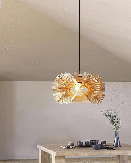 Golven Rattan Pendant Light