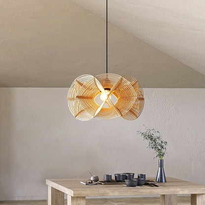 Golven Rattan Pendant Light