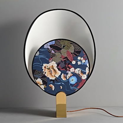 Gothic Ravens Flowers Table Lamp - Loonglight