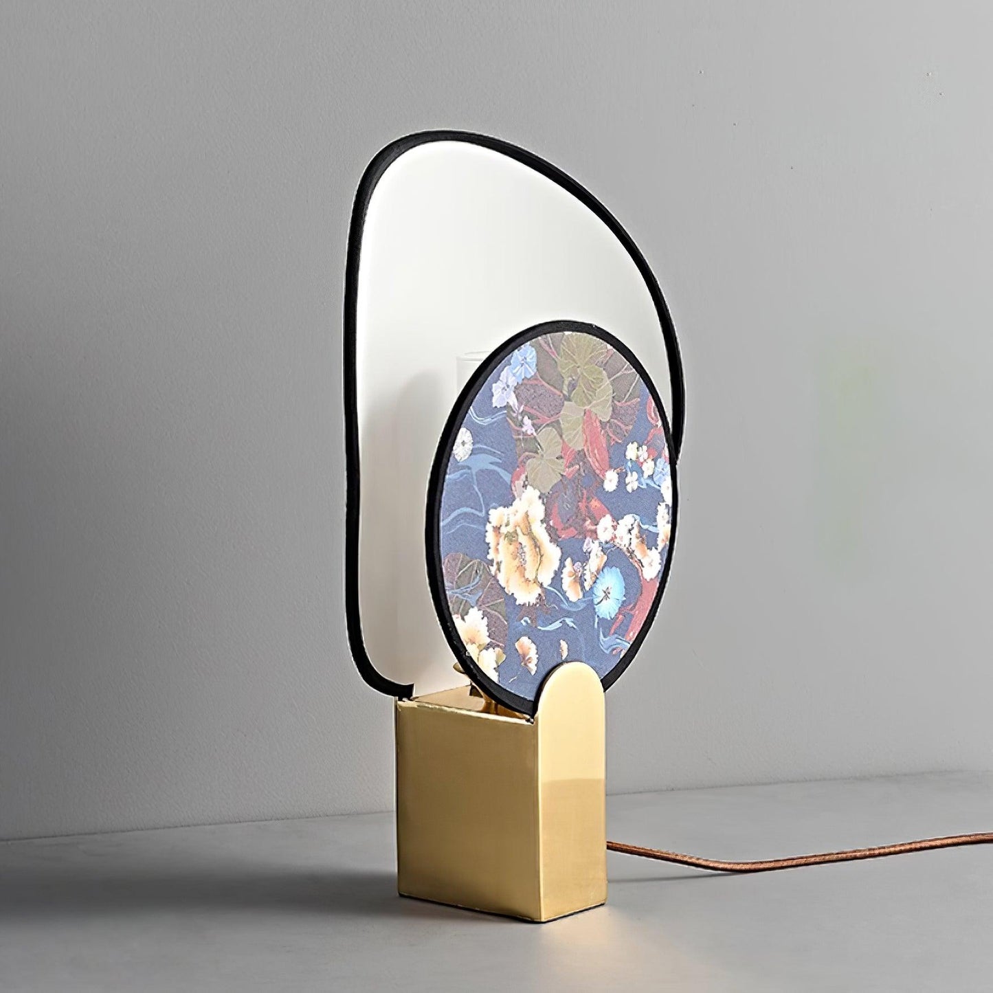 Gothic Ravens Flowers Table Lamp - Loonglight