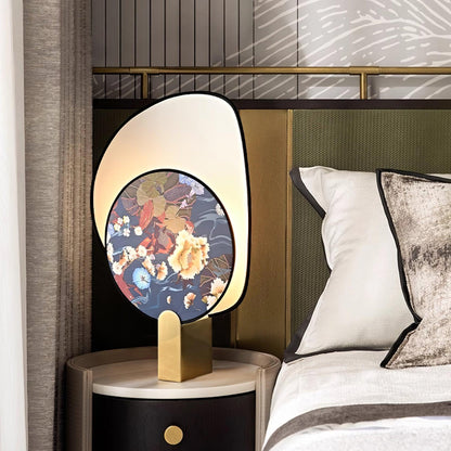 Gothic Ravens Flowers Table Lamp - Loonglight