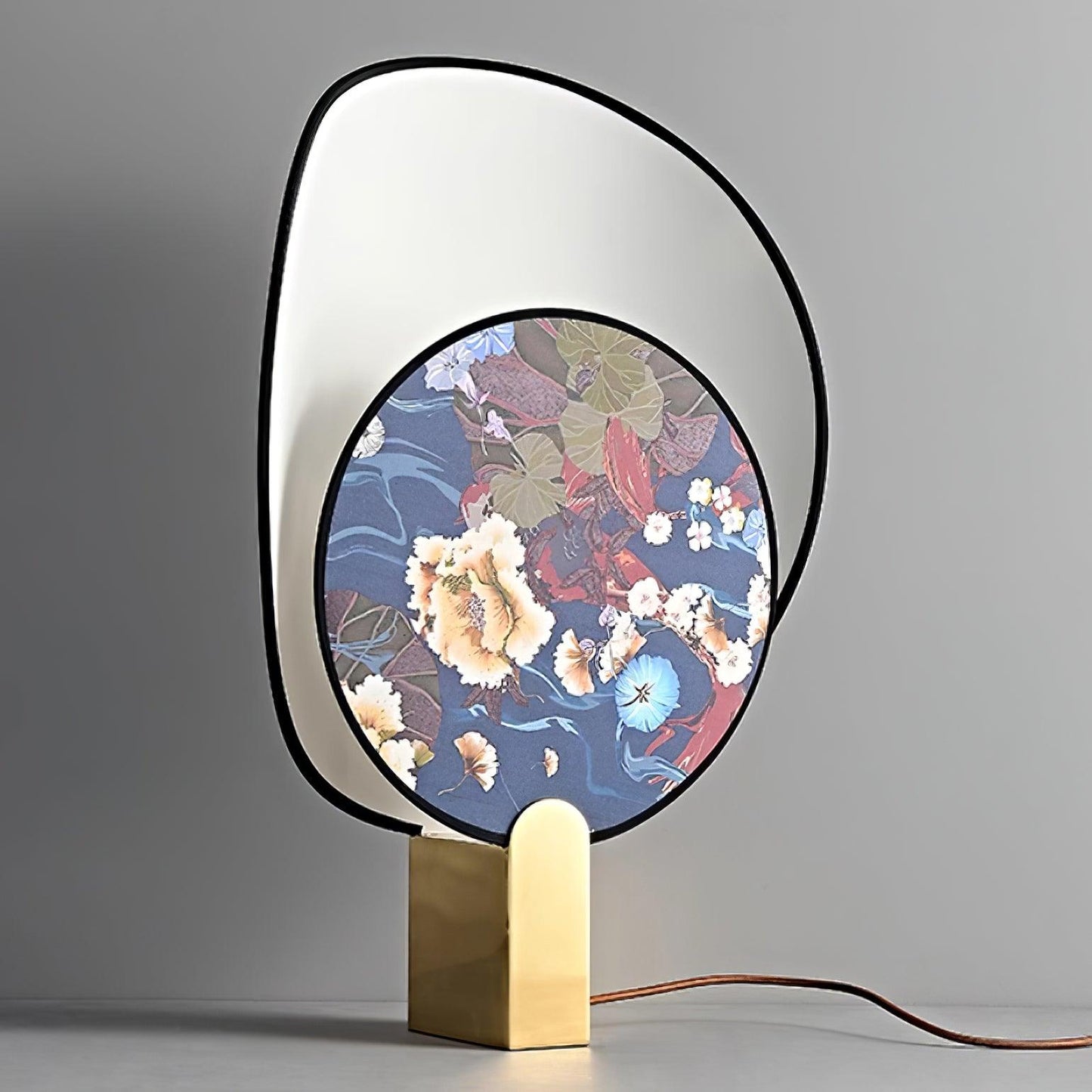 Gothic Ravens Flowers Table Lamp - Loonglight