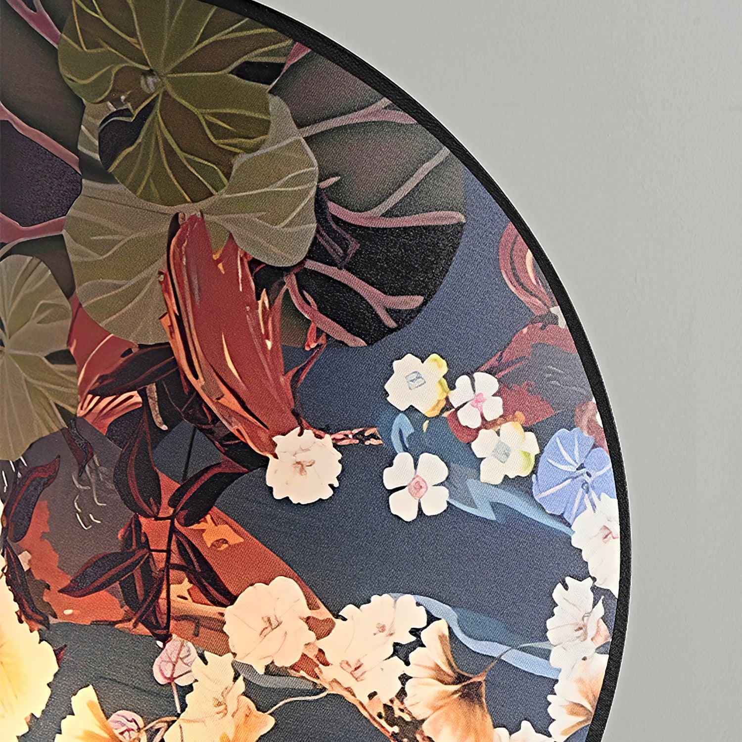 Gothic Ravens Flowers Table Lamp - Loonglight