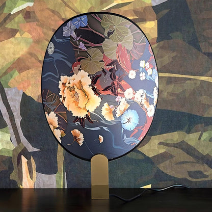 Gothic Ravens Flowers Table Lamp - Loonglight