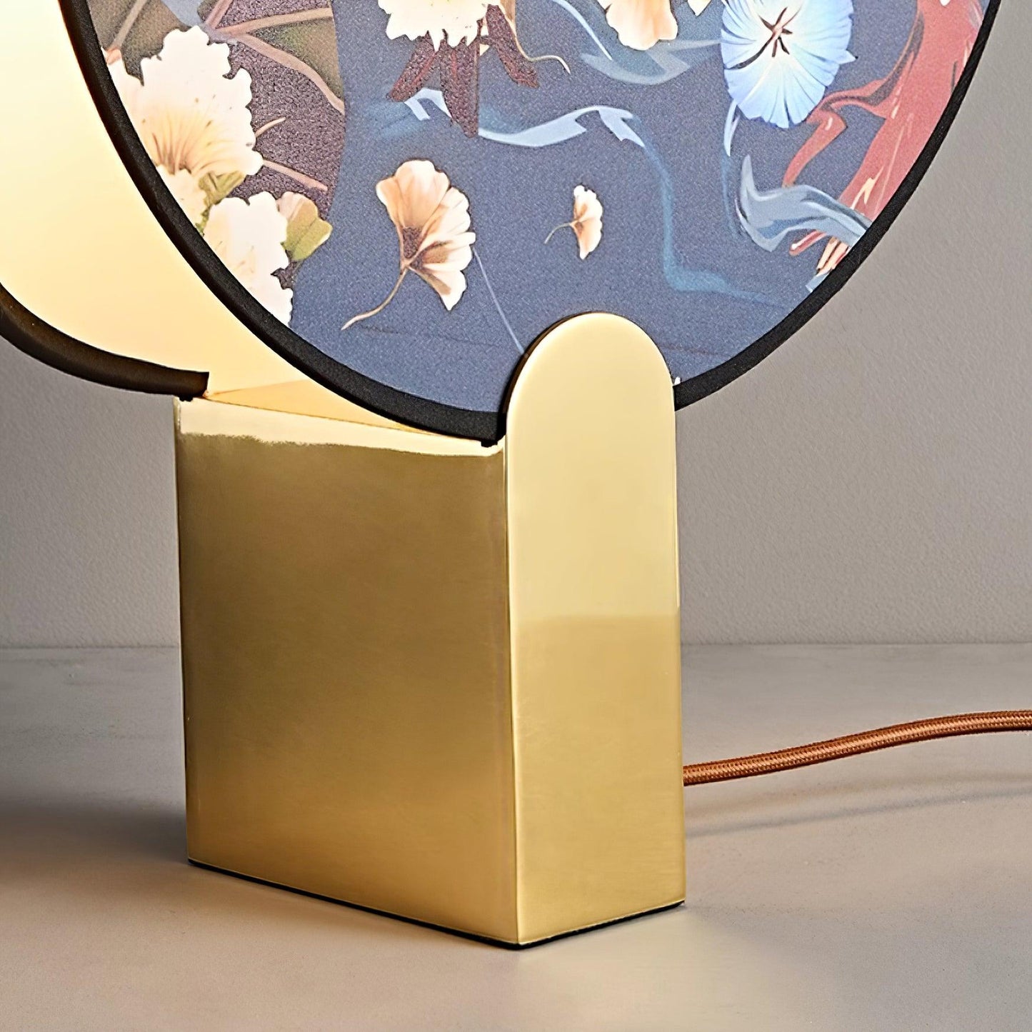 Gothic Ravens Flowers Table Lamp - Loonglight