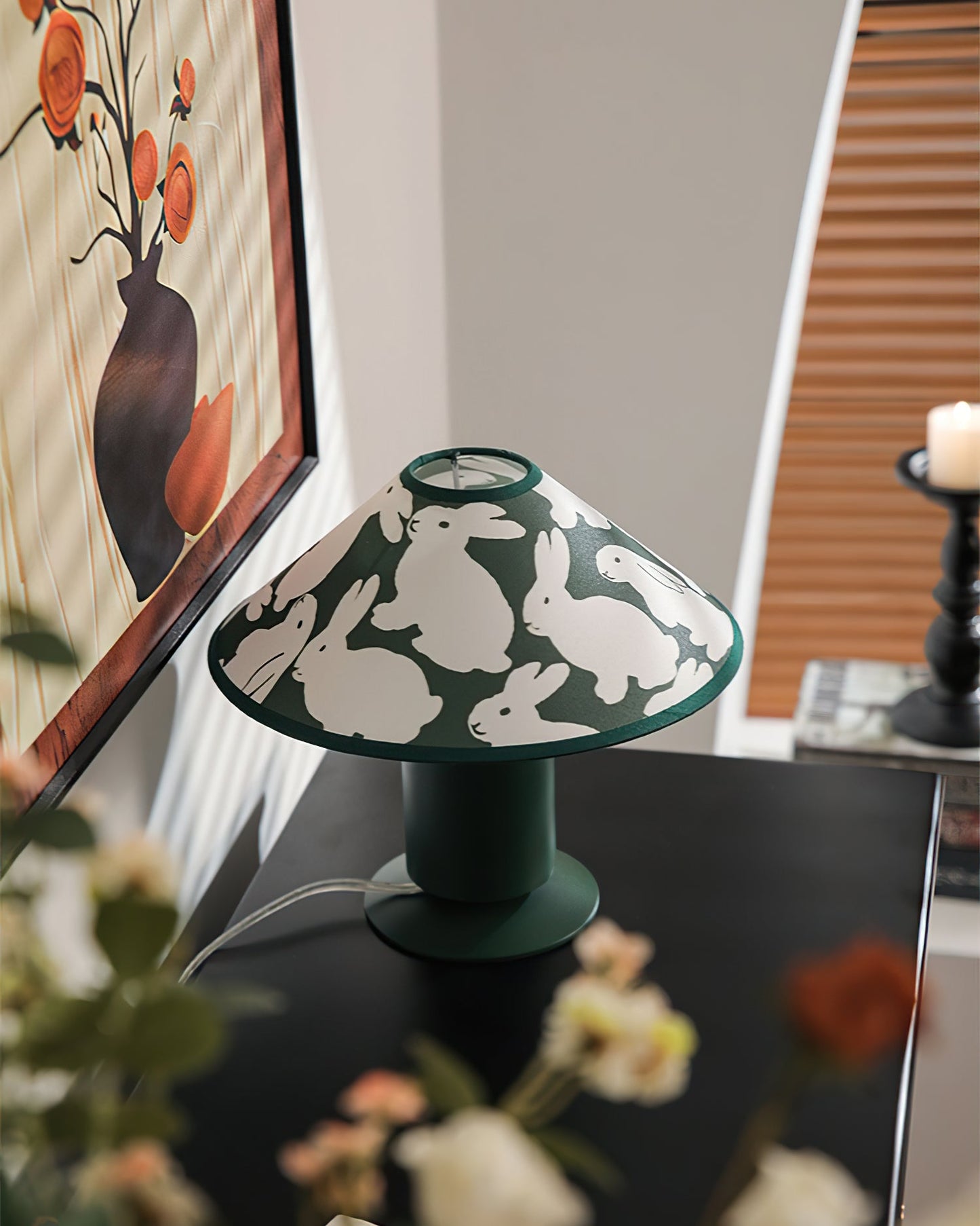 Green Canora Table Lamp - Loonglight