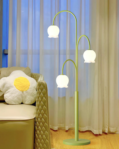 Green Jenavive Floor Lamp - Loonglight