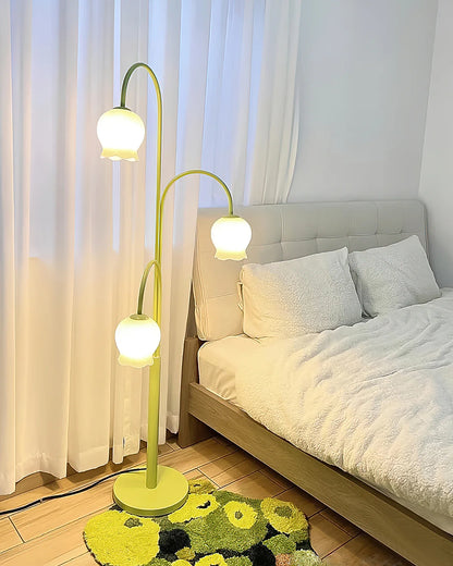 Green Jenavive Floor Lamp - Loonglight