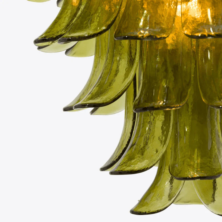 Green Petalo Chandelier - Loonglight