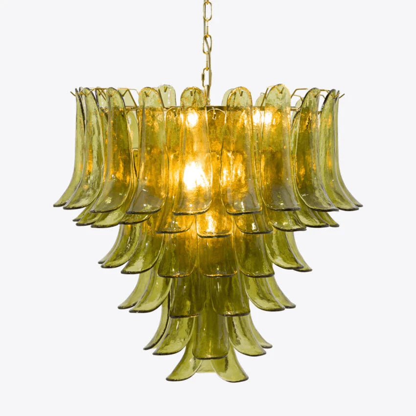 Green Petalo Chandelier - Loonglight