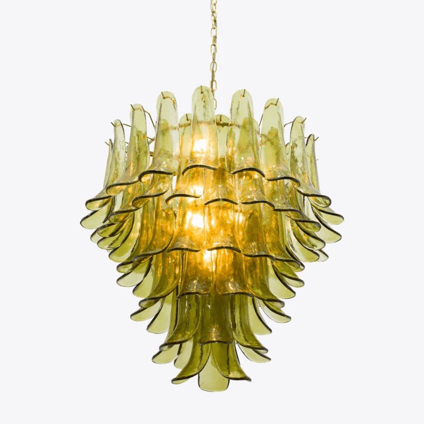 Green Petalo Chandelier - Loonglight