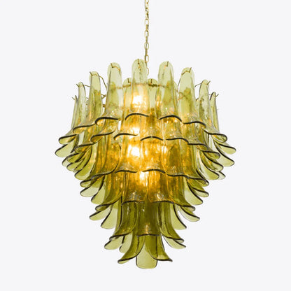 Green Petalo Chandelier - Loonglight