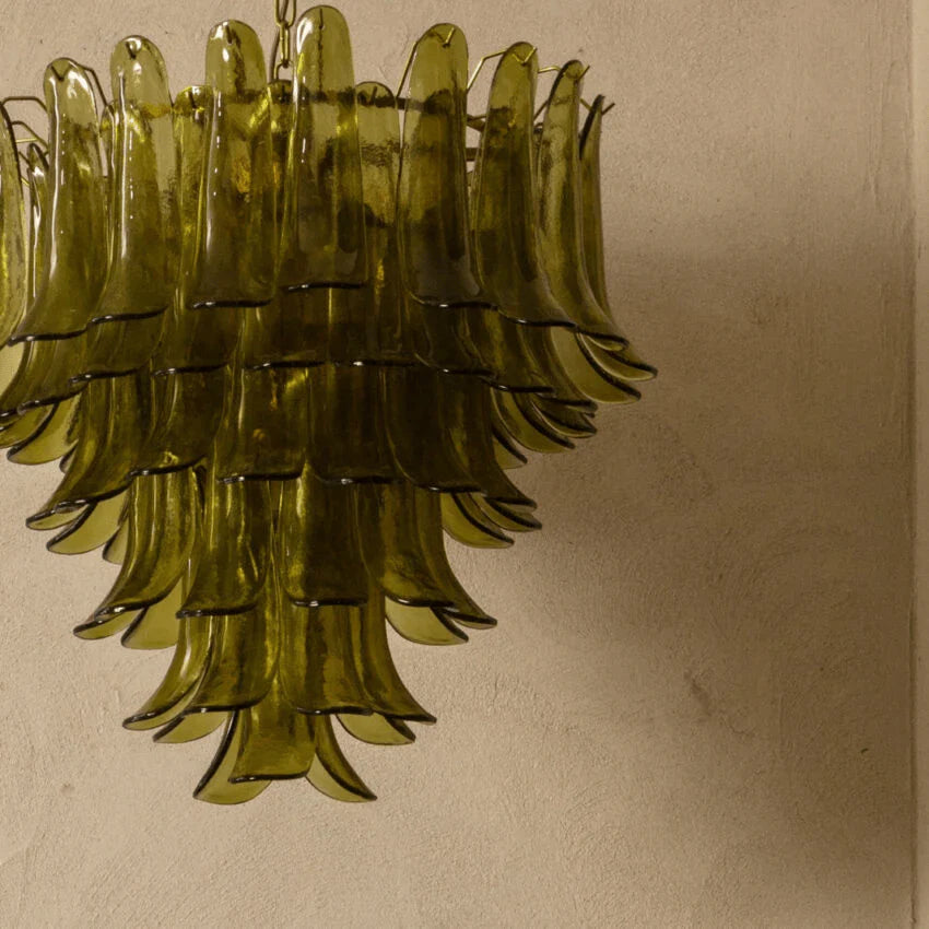 Green Petalo Chandelier - Loonglight