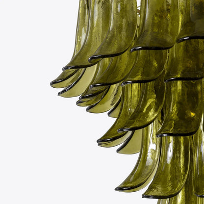 Green Petalo Chandelier - Loonglight