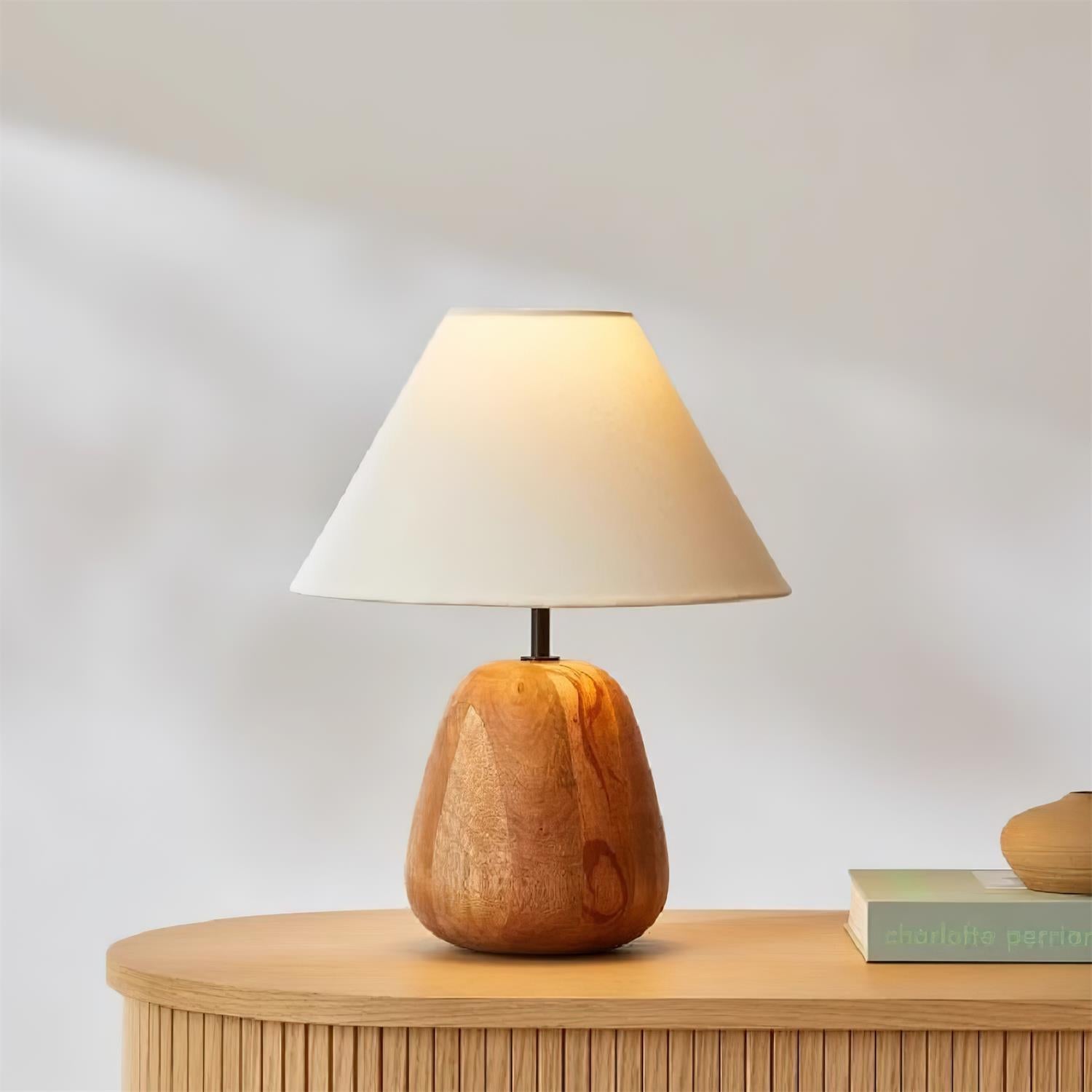 Groove Wood Table Lamp - Loonglight