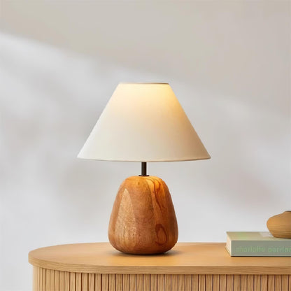 Groove Wood Table Lamp - Loonglight