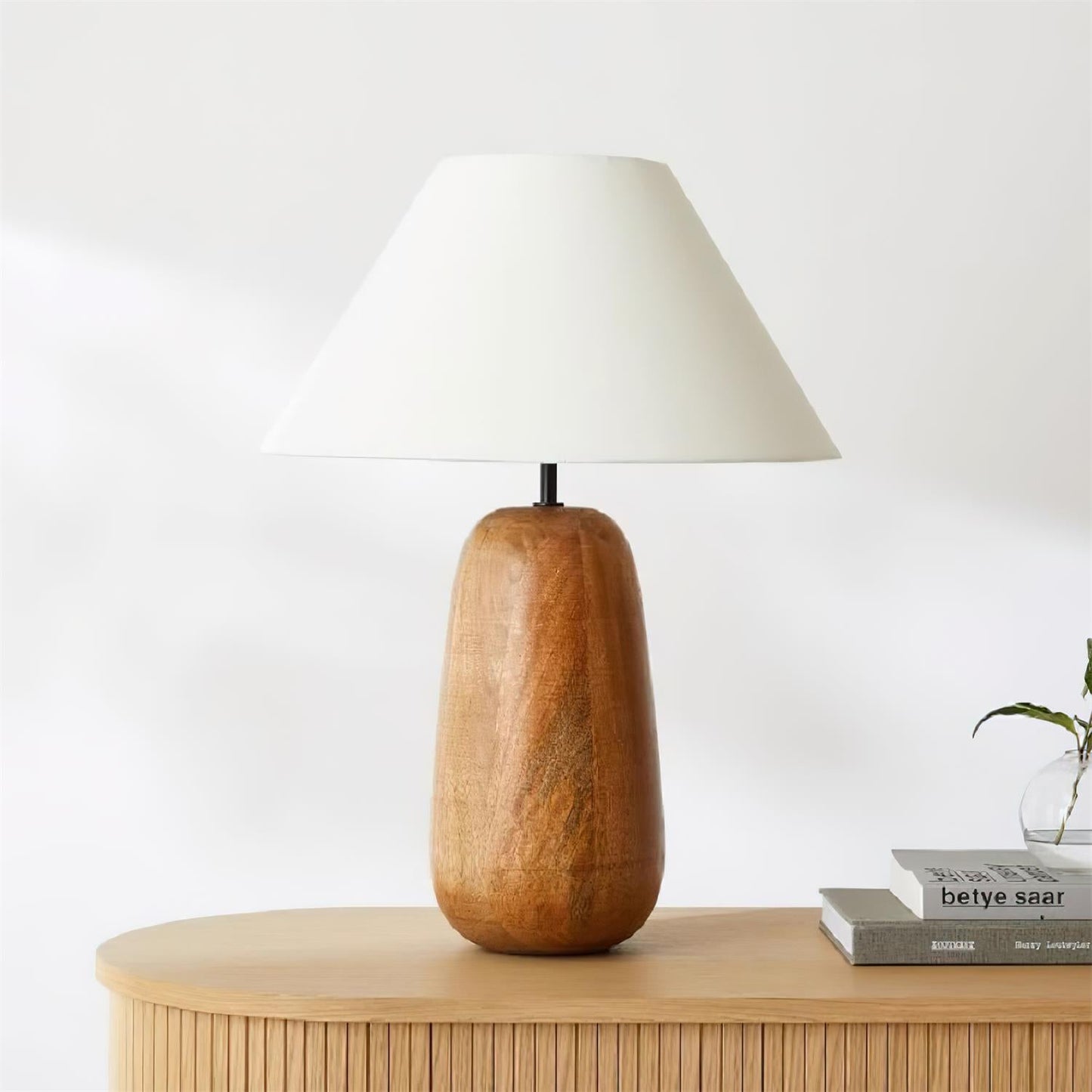 Groove Wood Table Lamp - Loonglight