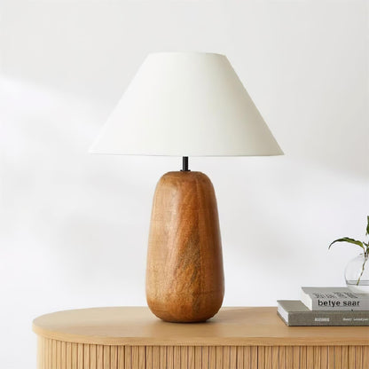 Groove Wood Table Lamp - Loonglight