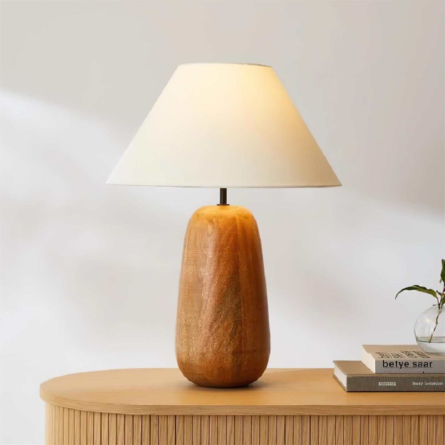 Groove Wood Table Lamp - Loonglight