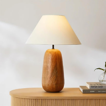Groove Wood Table Lamp - Loonglight