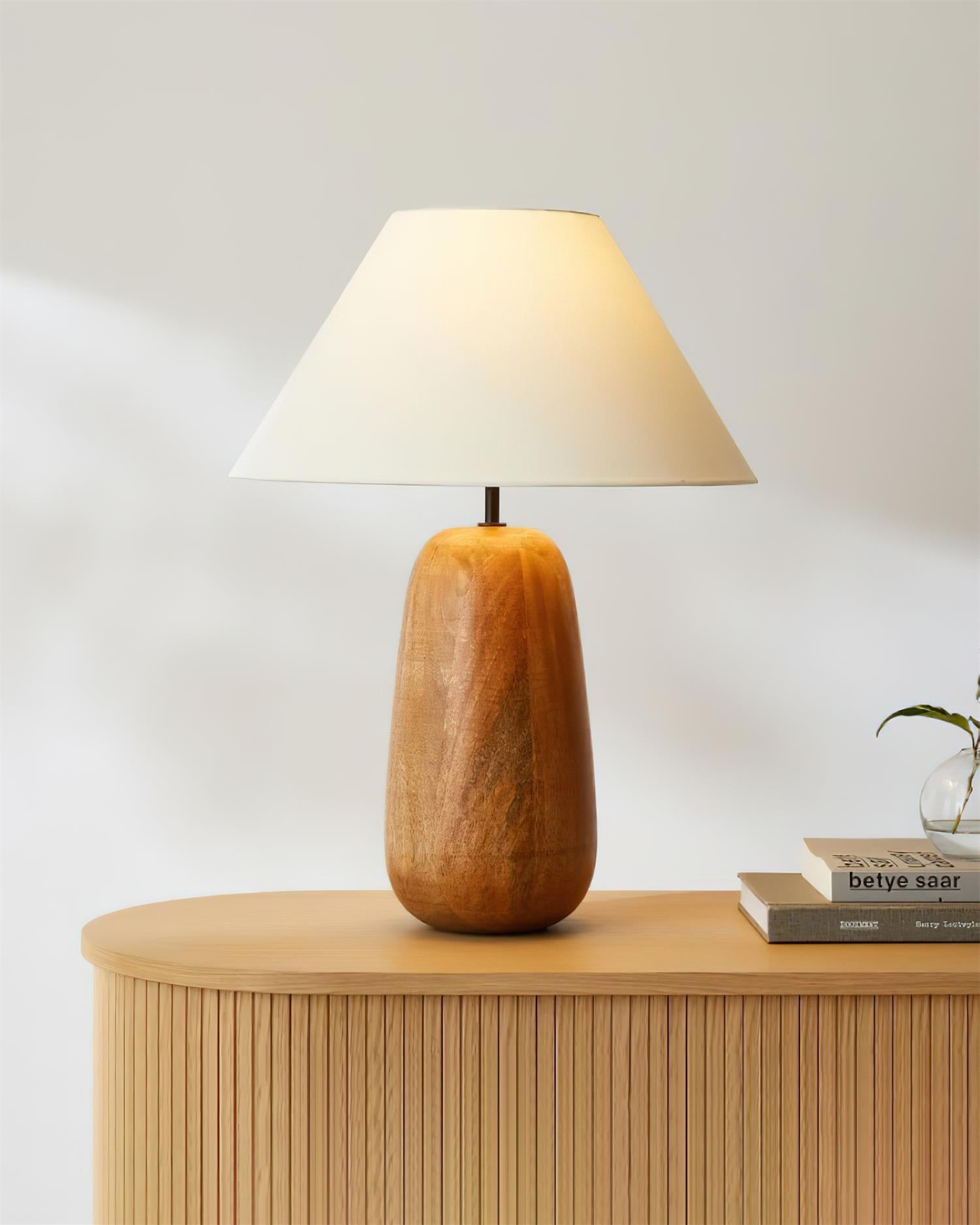 Groove Wood Table Lamp - Loonglight