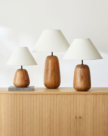 Groove Wood Table Lamp - Loonglight