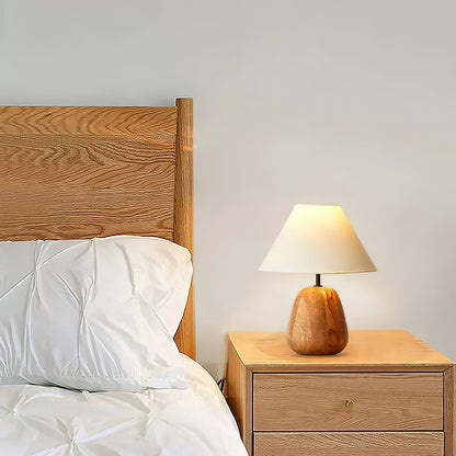 Groove Wood Table Lamp - Loonglight