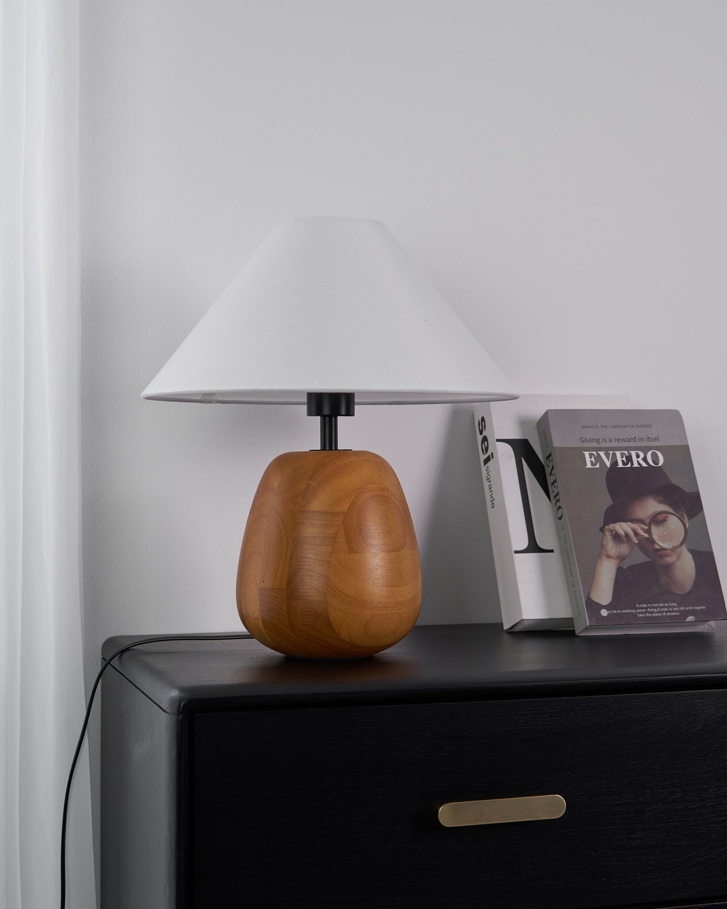 Groove Wood Table Lamp - Loonglight
