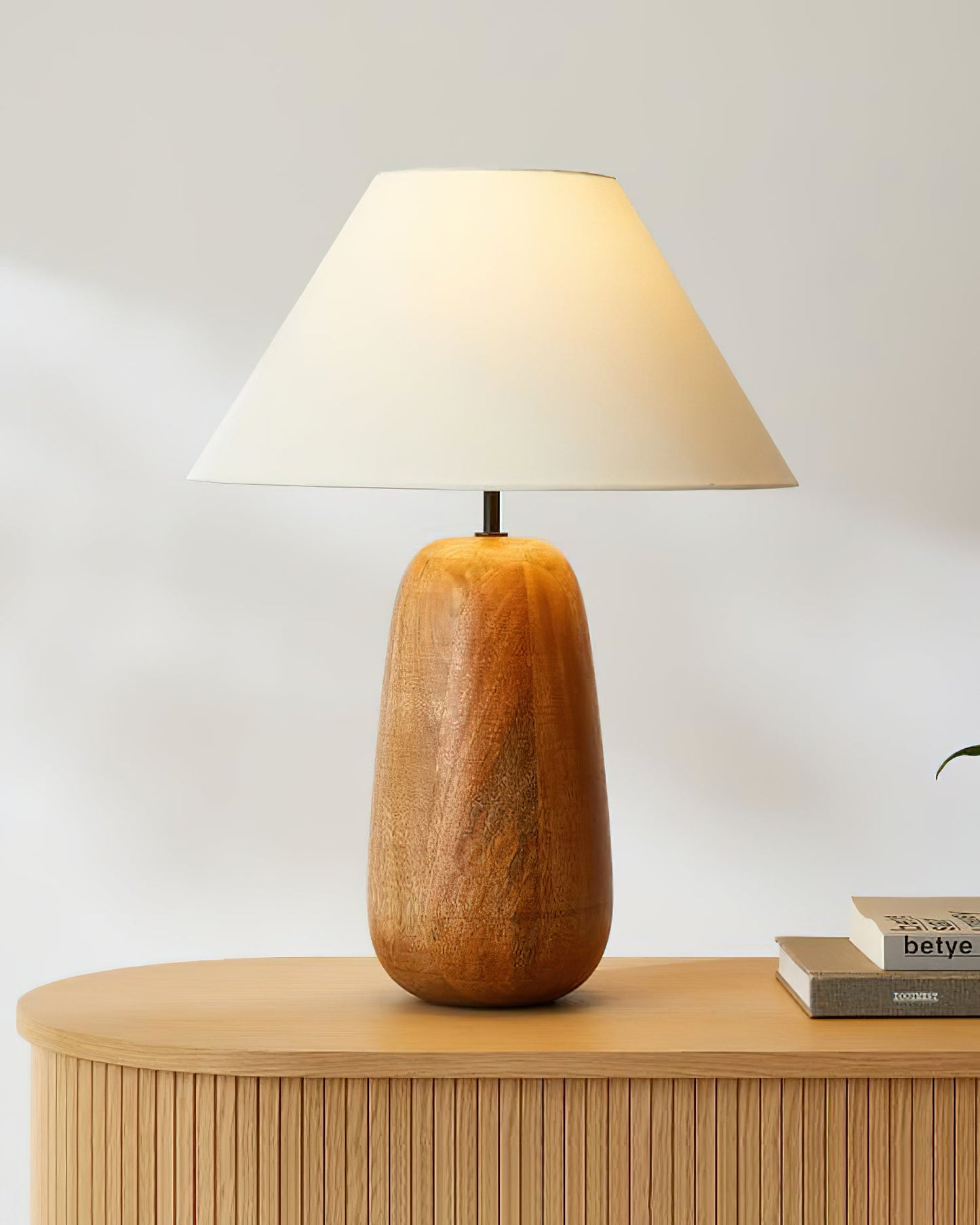 Groove Wood Table Lamp - Loonglight
