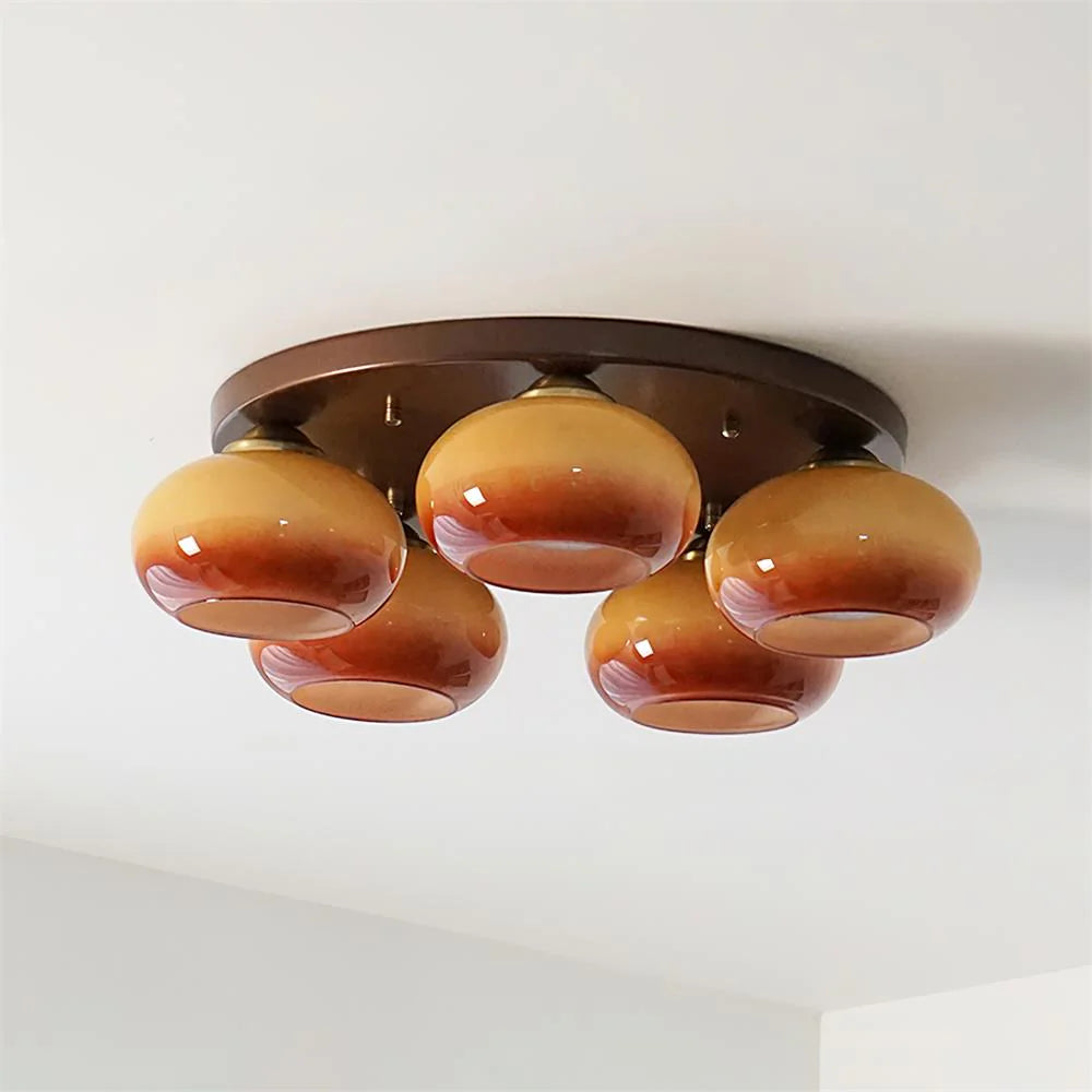 Hailie Glass Ceiling Light - Loonglight