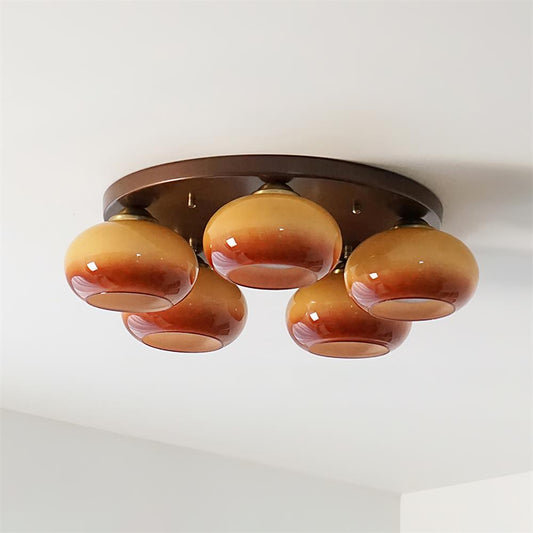 Hailie Glass Ceiling Light - Loonglight