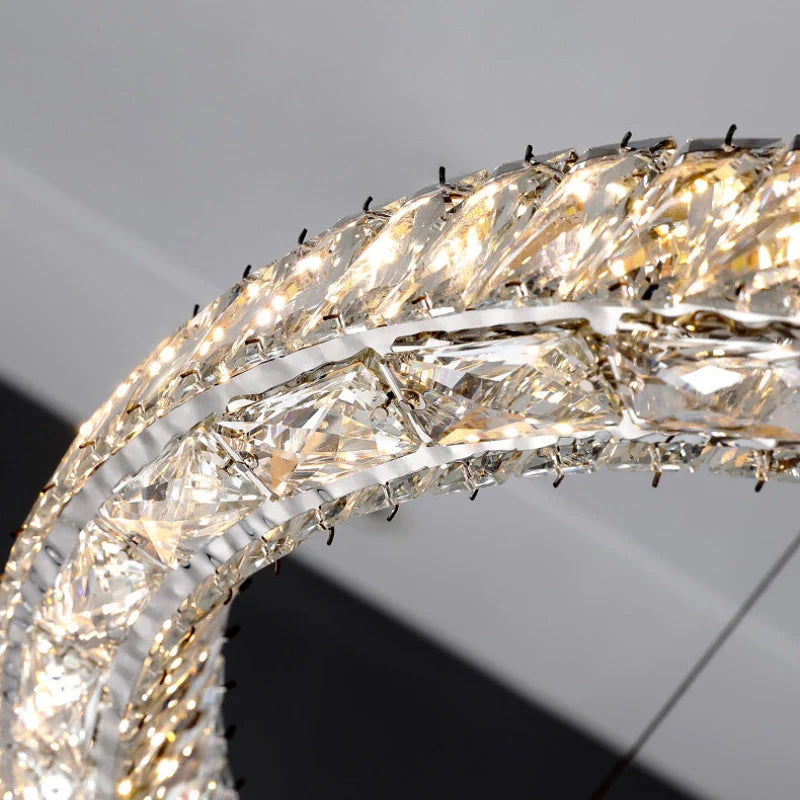 Halo Crystal Chandelier - Loonglight