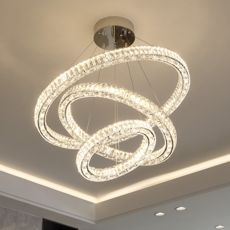 Halo Crystal Chandelier - Loonglight