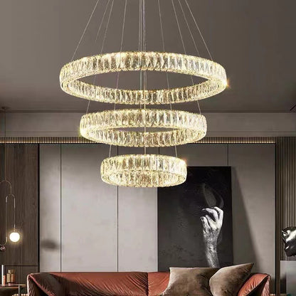 Halo Crystal Chandelier - Loonglight