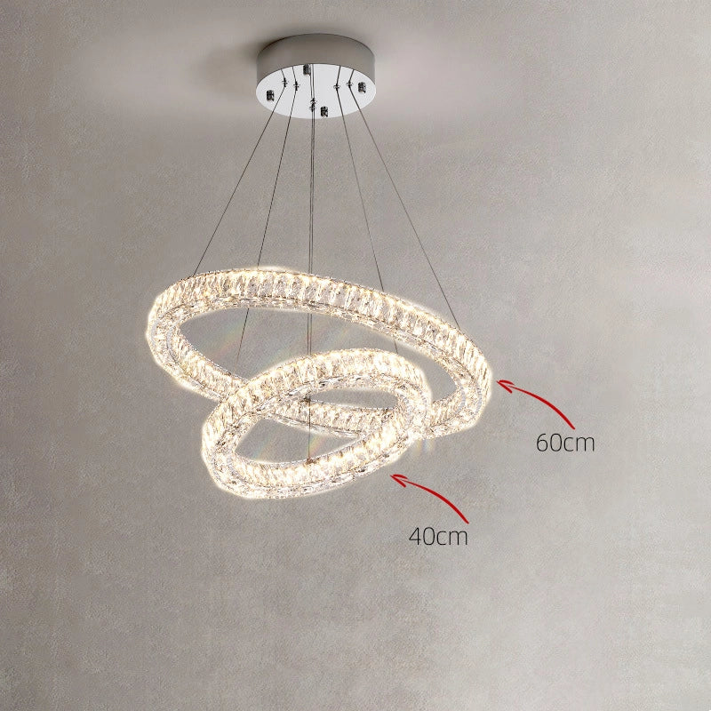 Halo Crystal Chandelier - Loonglight