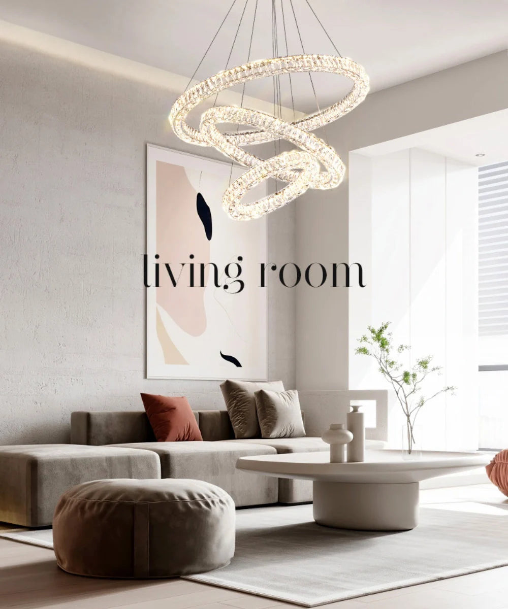 Halo Crystal Chandelier - Loonglight