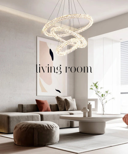 Halo Crystal Chandelier - Loonglight