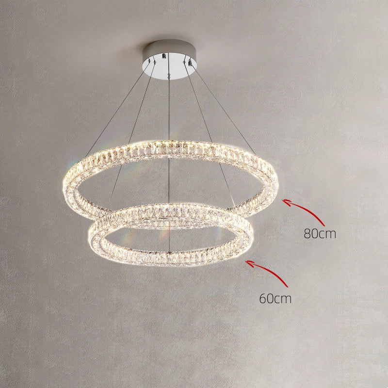 Halo Crystal Chandelier - Loonglight