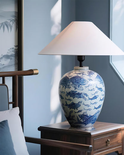 Hamlet Blue Table Lamp - Loonglight